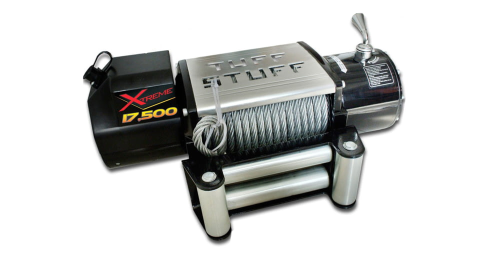 Tuff Stuff Overland Xtreme Wireless Waterproof 17500 Lb Winch, 85 ft Rope, NSN N, TS-17500-XT