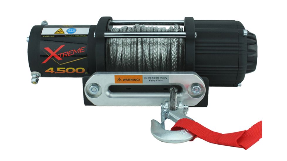 Tuff Stuff Overland Xtreme Wireless Waterproof 4500 Lb Winch, 50 ft Synthetic Rope, NSN N, TS-4500-XT