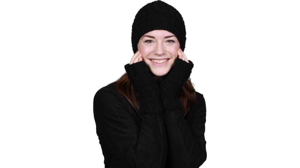 Turtle Fur Mika Wool Beanie, Black, 475355-101