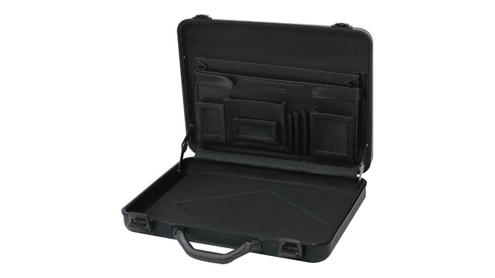 TZ Case AC66 Molded Aluminum Attache Case, 18x13x4in - Black AC-66B