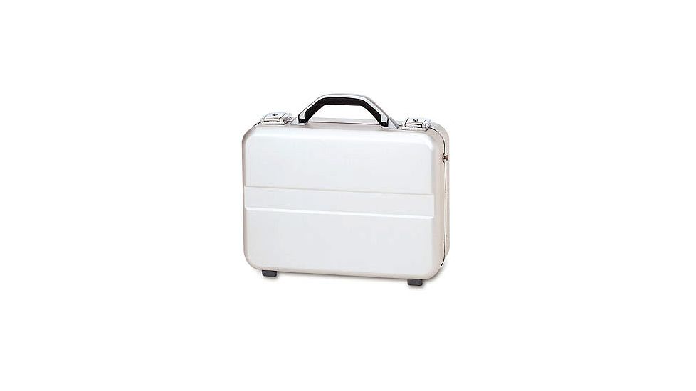 TZ Case AC77S Compact Size Molded Aluminum Silver Attache Case AC-77S