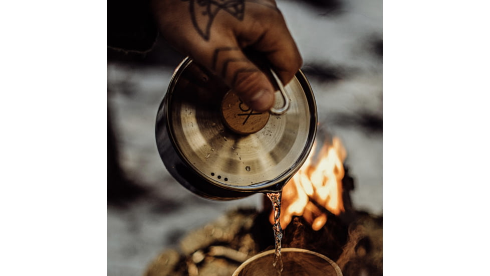 Uberleben Kessel Pot w/ Waxed Canvas, Stainless, UB-KE00-0101