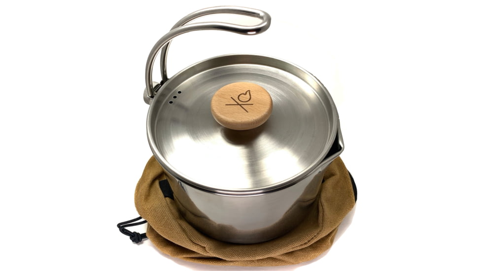 Uberleben Kessel Pot w/ Waxed Canvas, Stainless, UB-KE00-0101