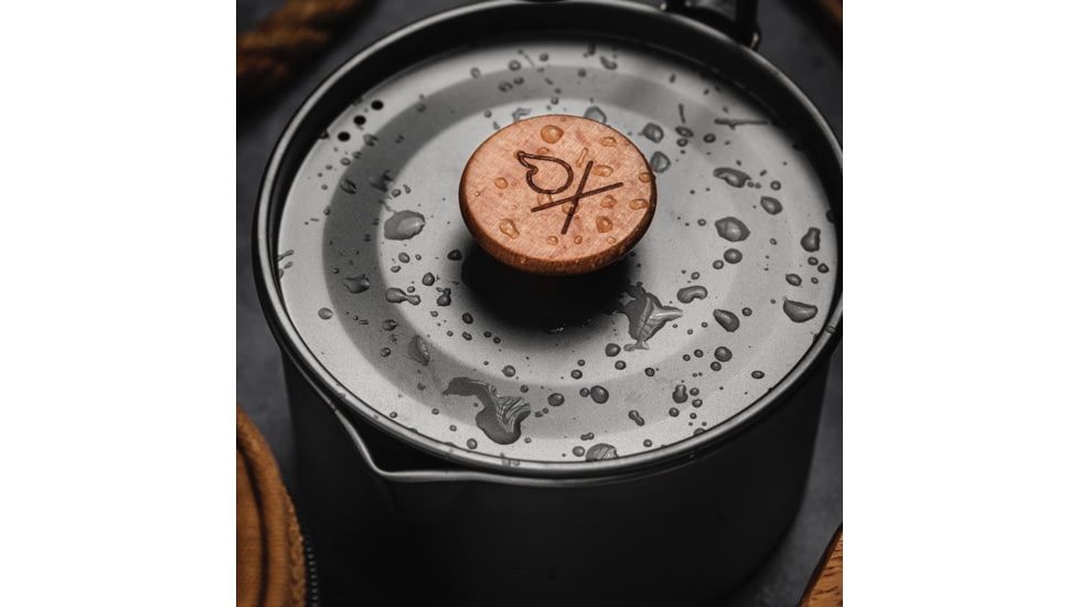 Uberleben Kessel Pot w/ Waxed Canvas, Titanium, UB-KETI-0101, EDEMO1