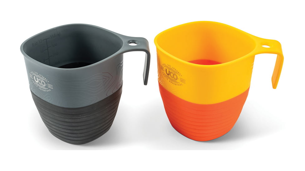 UCO Camp Cup Double Venture/Sun, Ergonomic handle, F-C-2PK SUN