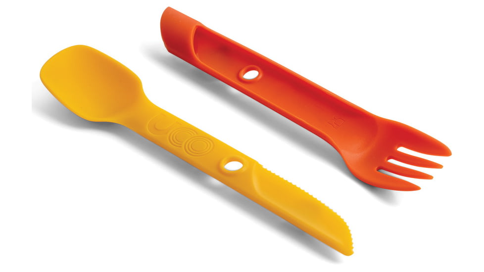 UCO Switch Spork Utensil Set, 7 overall, F-SP-SWITCH SUNRISE
