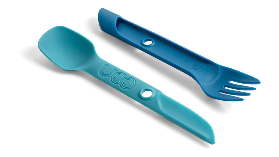 UCO Switch Spork Utensil Set Blue, 7 overall, F-SP-SWITCH BLUE