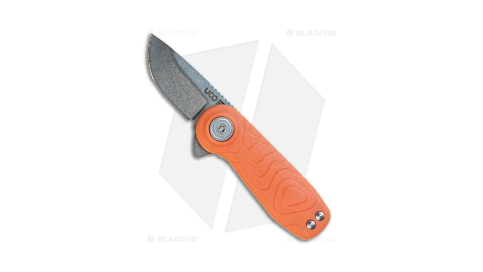 UCO Tinkham Folding Knife, 2.60in, D2, Normal Blade, Polymer Orange Handle, Gray/Orange, 7.20in, BHQ-204758