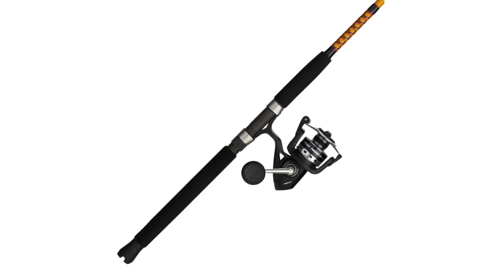 Ugly Stik Bigwater Pursuit IV Spinning Combo, 5.6/1, Right/Left, 5000, 7ft. Rod Length, Medium Power, 1 Piece Rod, Black/Red/Yellow, BWS1225S701PURIV5000