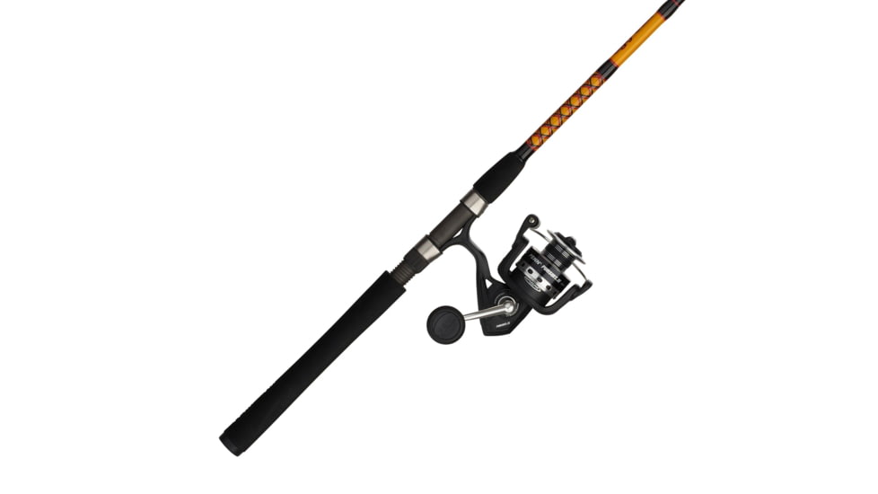 Ugly Stik Bigwater Pursuit IV Spinning Combo, 6.2/1, Right/Left, 4000, 7ft. Rod Length, Medium Power, 1 Piece Rod, Black/Red/Yellow, BWS1017S701PURIV4000