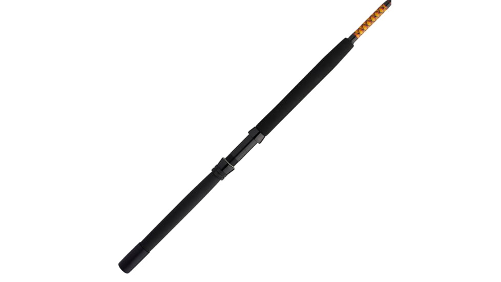Ugly Stik Bigwater Stand Up Conventional Rod, Saltwater, Handle Type D, 5ft. 6in. Rod Length, Extra Heavy Power, 1 Piece, Black/Red/Yellow, BWSUAR80130C56