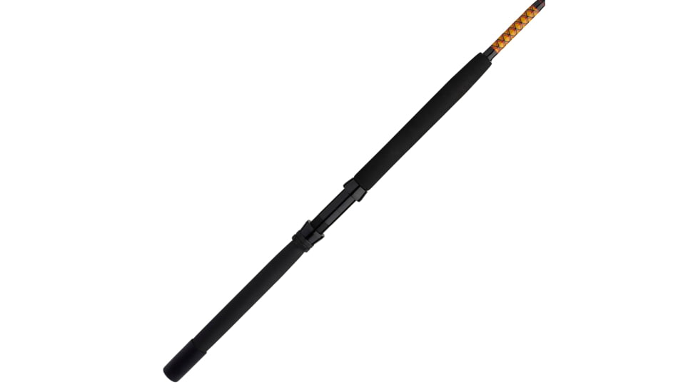 Ugly Stik Bigwater Stand Up Conventional Rod, Saltwater, Handle Type D, 6ft. Rod Length, Heavy Power, 1 Piece, 50-80lb, Black/Red/Yellow, BWSURT5080C60