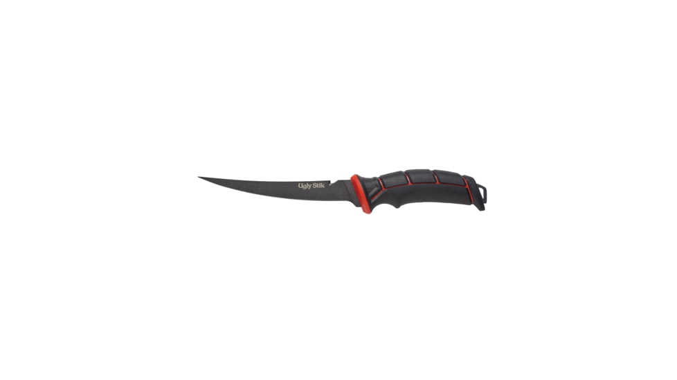 Ugly Stik Ugly Tools, 7in Tapered Knife, Black/Red 1522584