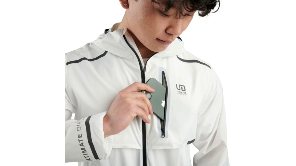 Ultimate Direction Aerolight Wind Jacket - Mens, Large, White, 82478423WH-LG