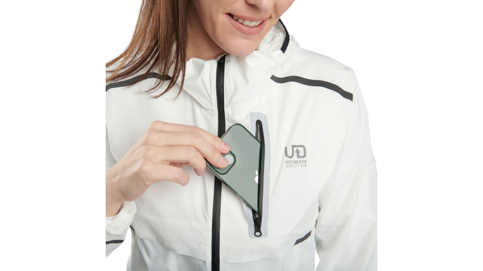Ultimate Direction Aerolight Wind Jacket - Womens, Medium, White, 83473923WH-MD