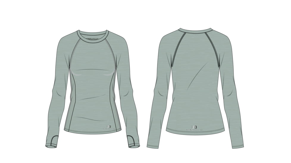 Ultimate Direction Cirriform Long Sleeve W Tee - Womens, Hazy Pine, XL, 83474924HP-XL