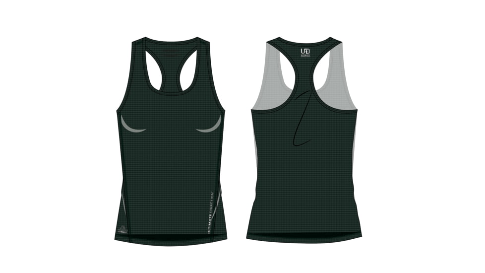 Ultimate Direction Cumulus Racerback Tank W - Womens, Camo Green, SM, 83481924CGR-SM