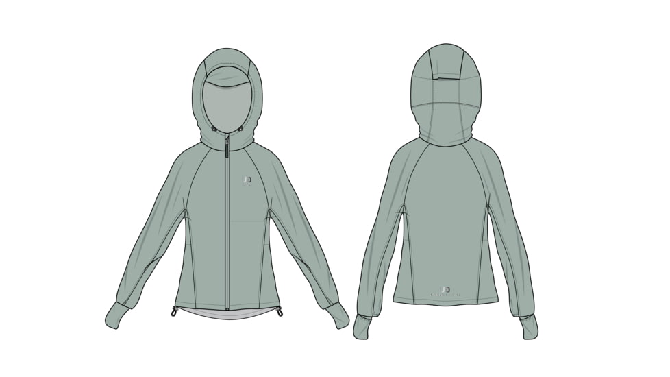 Ultimate Direction Deluge Jackets - Womens, Hazy Pine, LG, 83463924HP-LG