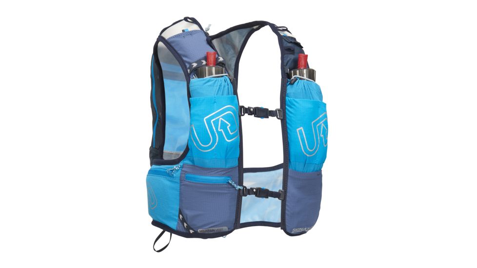 Ultimate Direction Mountain Vest 4.0 Running Vest, Custom Fit w/ Easy On-the-Go Adjustment, Blue, SM 80457418SGB-SM