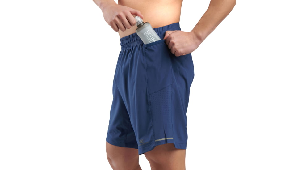 Ultimate Direction Stratus 7 Lined Short - Mens, Navy, Small, 82477423NV-SM