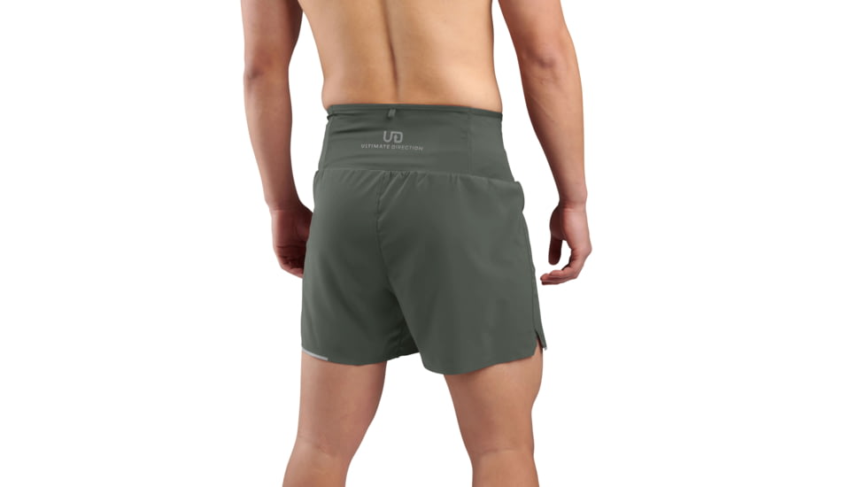 Ultimate Direction Velum 5 M Short - Mens, Camo Green, Small, 82476623DCG-SM