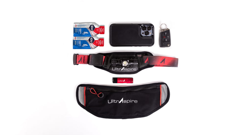 Ultraspire 4.0 Lumen 600 Waist Light, Black/Red, OSFM, UA541BK