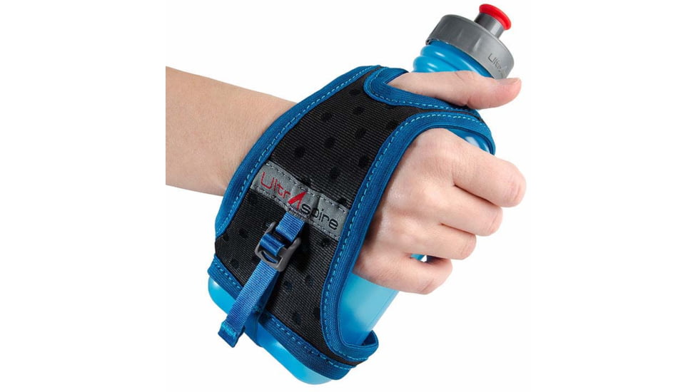 Ultraspire 550 Race Handheld Water Bottle, w/Hydration 550 ml, Blue/Grey, UA097GR