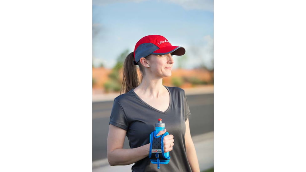 Ultraspire 550 Race Handheld Water Bottle, w/Hydration 550 ml, Blue/Grey, UA097GR