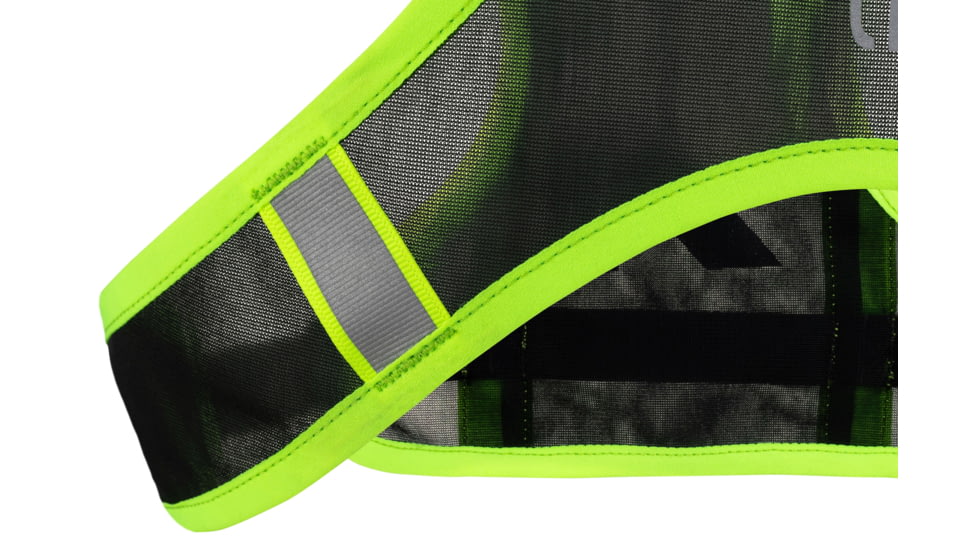 Ultraspire Neon Reflective Vest, Black/Lime, UA125BK