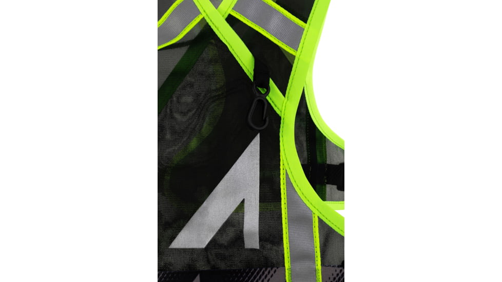 Ultraspire Neon Reflective Vest, Black/Lime, UA125BK