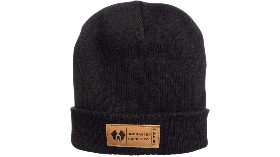 Uncharted Supply Co. Uncharted Beanie, Black, One Size, CL-T9E-U-BK-1