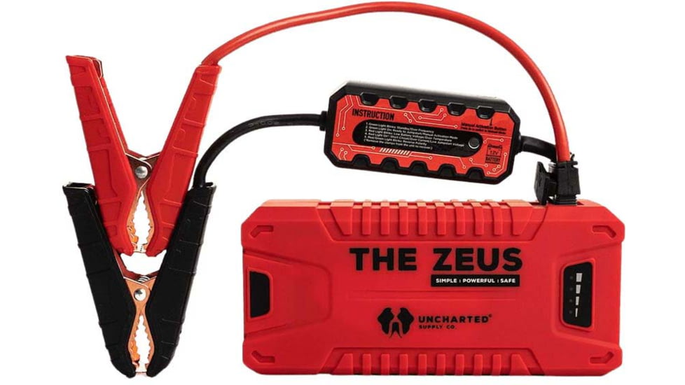 Uncharted Supply Co. Zeus Portable Jump Starter - USB Charger, SU-Z6U-U-RD