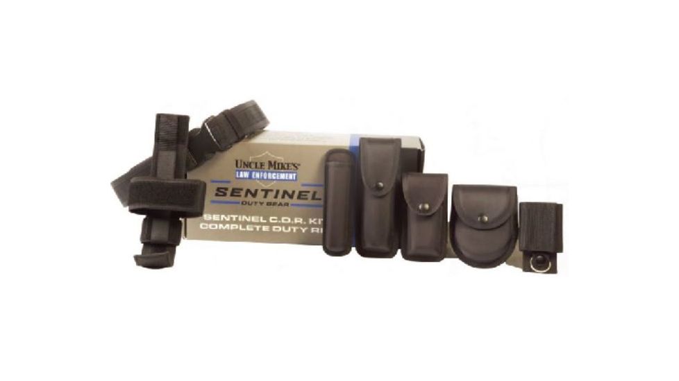 Uncle Mike's Law Enforcement Black Tactical Duty Gear Kit, Medium