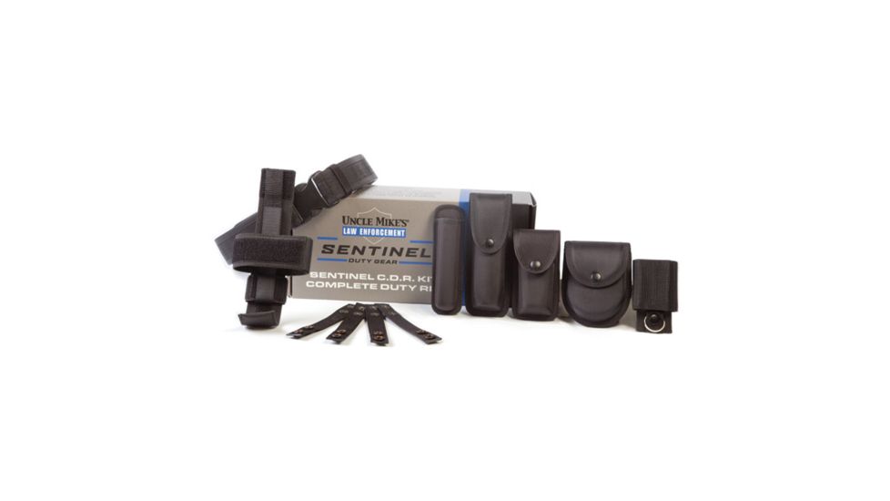 Uncle Mikes Law Enforcement Black Tactical Duty Gear Kit, XL