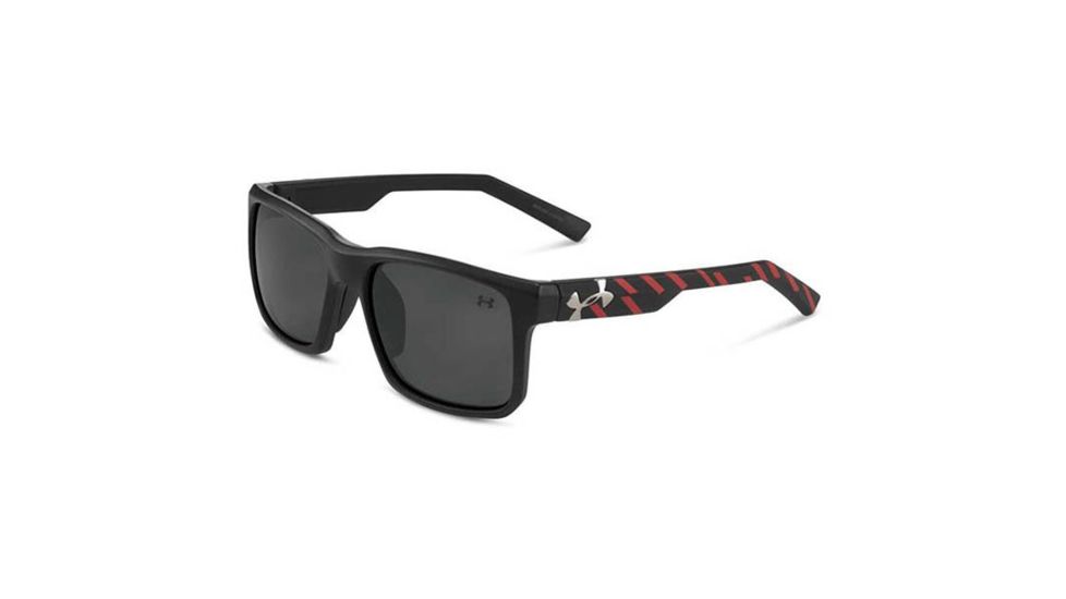 Under Armour Align, Satin Black w/Black Rubber, Gray Polarized w/ML, U8600060-016108
