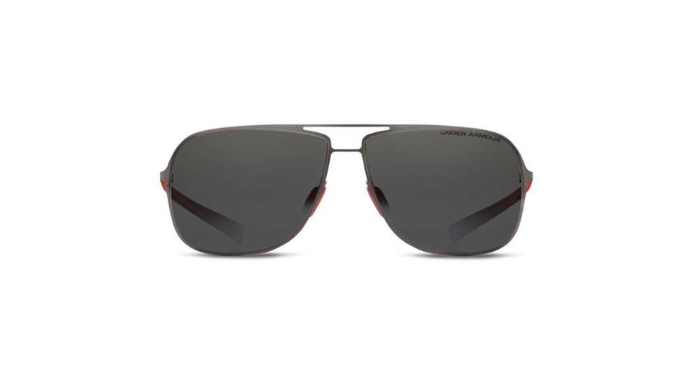 Under Armour Alloy, Satin Gunmetal Frame w/Red Rubber, Gray Lens, U8600056-916101