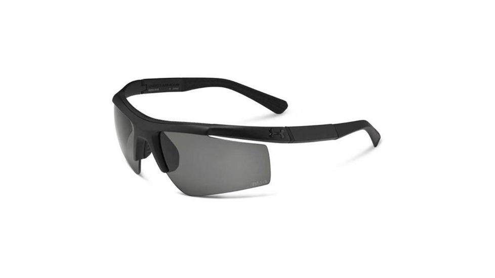 Under Armour Core, Satin Black Frame w/Black Rubber, Gray Lens, U8630035-010100