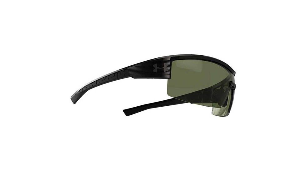 Under Armour Fire, Shiny Black Frame w/Black Rubber, Game Day Lens, U8600065-000030