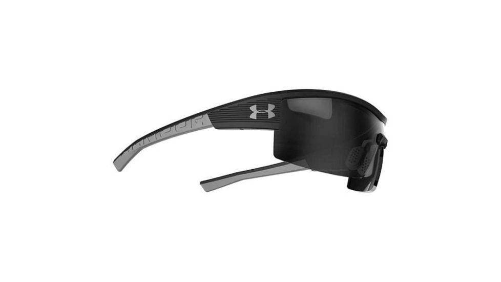 Under Armour Fire, Satin Black Frame w/Charcoal Gray Rubber, Gray Lens, U8600065-010100