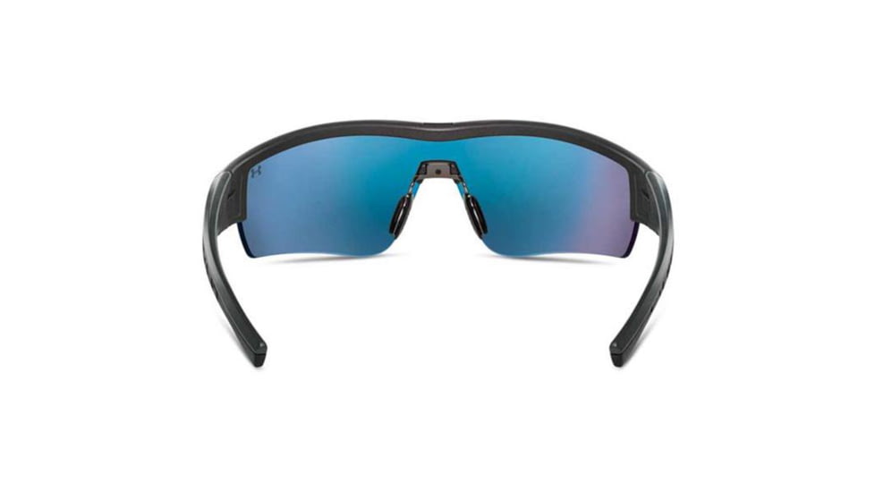 Under Armour Fire, Satin Carbon Frame w/Black Rubber, Gray w/Blue ML, U8600065-060661
