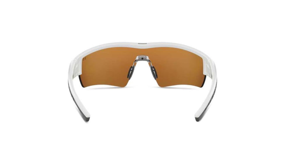 Under Armour Fire, Satin White Frame w/Charcoal Gray Rubber,Brown Lens, U8600065-111120