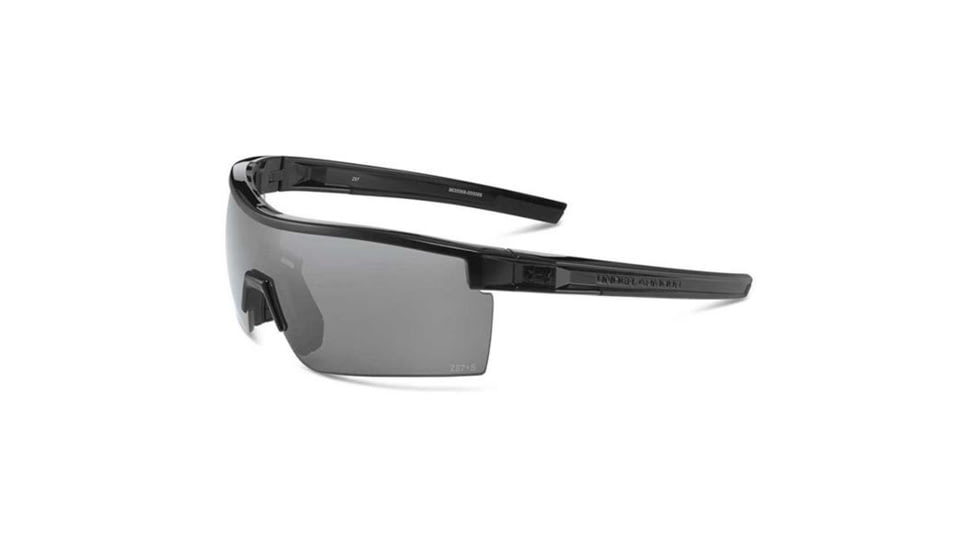 Under Armour Freedom, Shiny Black Frame, Gray, Yellow &amp; Clear Lenses, U8630069-000095