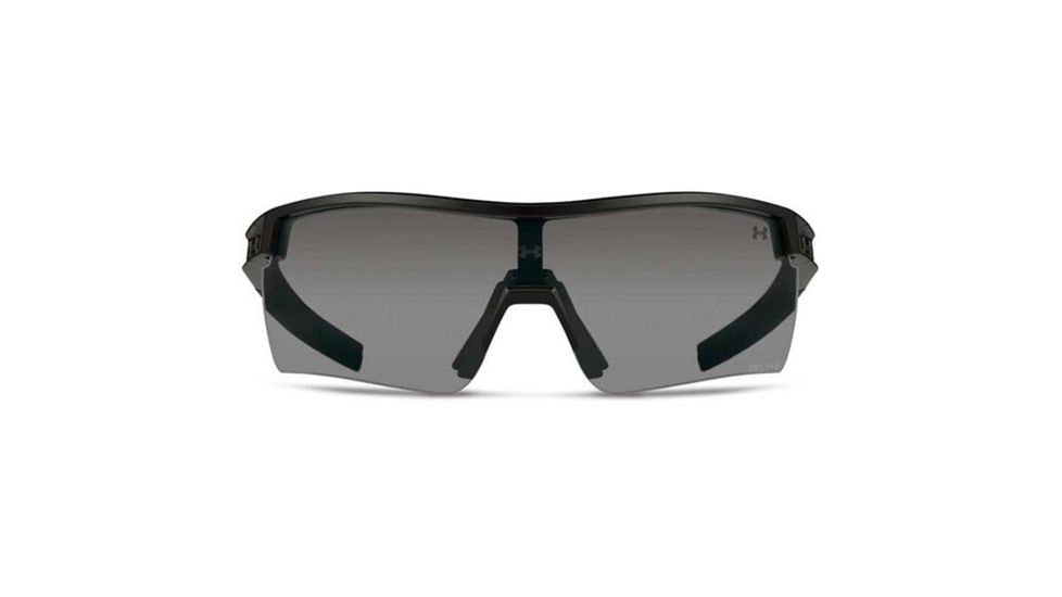Under Armour Freedom,Satin Black Frame,Logo,Gray,Yellow &amp; Clear Lenses, U8630069-010195