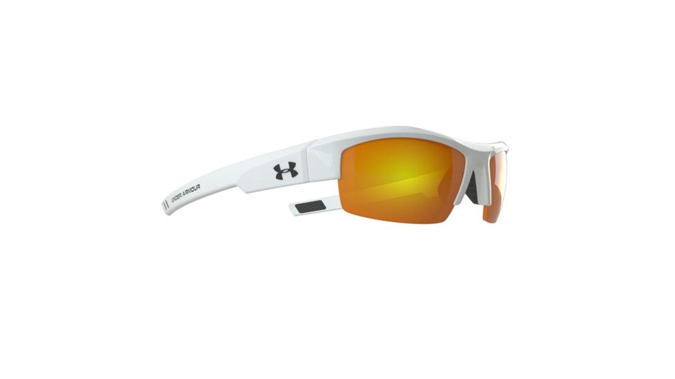 Under Armour Igniter, Shiny White Frame, Gray w/Orange Lens, U8600028-5241
