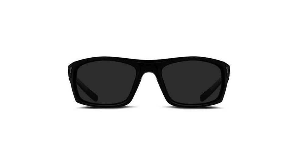 Under Armour Keepz, Shiny Black w/Black Rubber, Gray Polarized w/ML, U8600062-000108