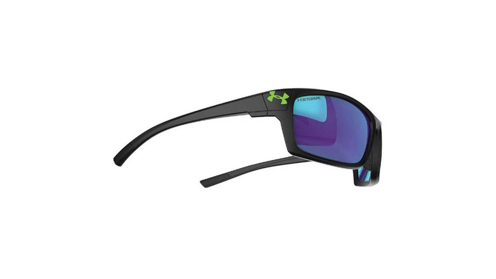 Under Armour Keepz Storm,Black w/Black Rubber,Gray Polarized w/Blue ML, U8630062-010168