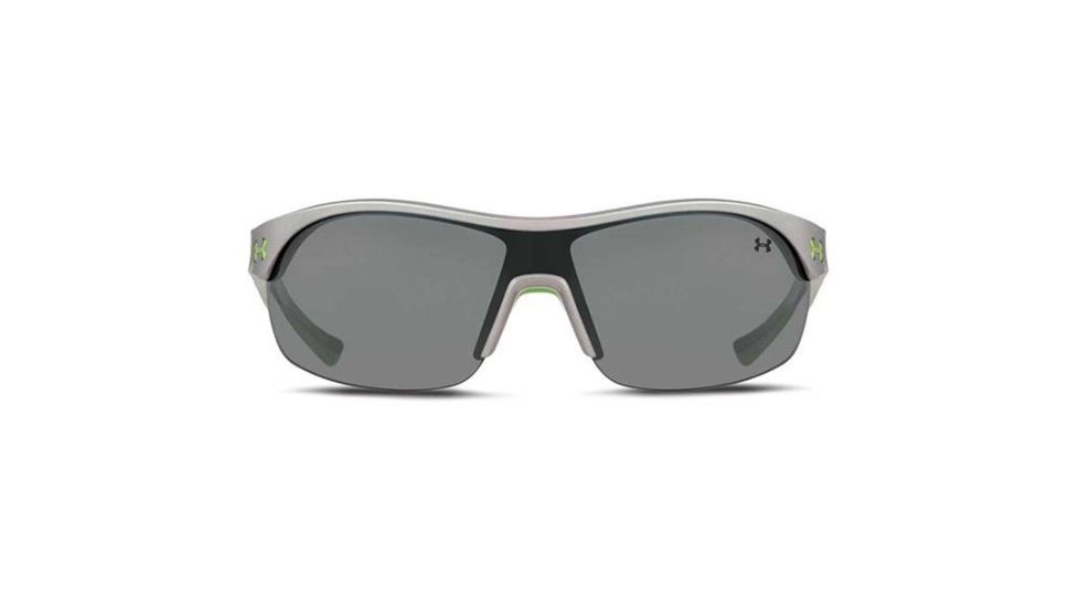 Under Armour Marbella Shield, Satin Silver w/Green Rubber, Gray w/ML, U8600070-083101