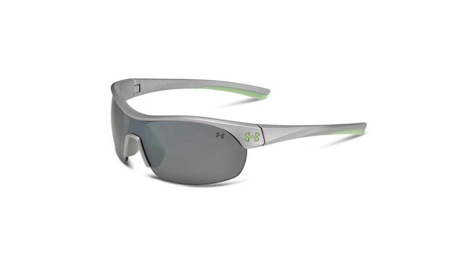 Under Armour Marbella Shield, Satin Silver w/Green Rubber, Gray w/ML, U8600070-083101