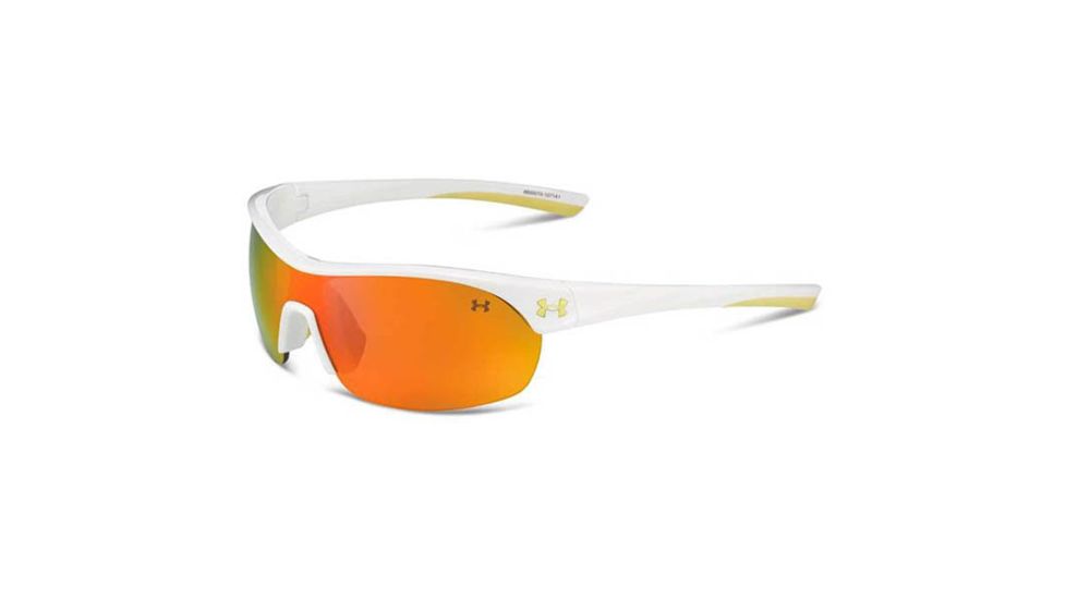 Under Armour Marbella Shield, White w/Yellow Rubber, Gray w/Orange ML, U8600070-107141