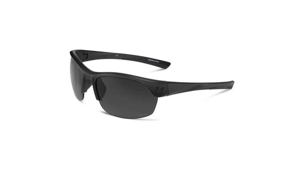 Under Armour Marbella, Satin Black Frame w/Black Rubber, Gray Lens, U8630066-010100